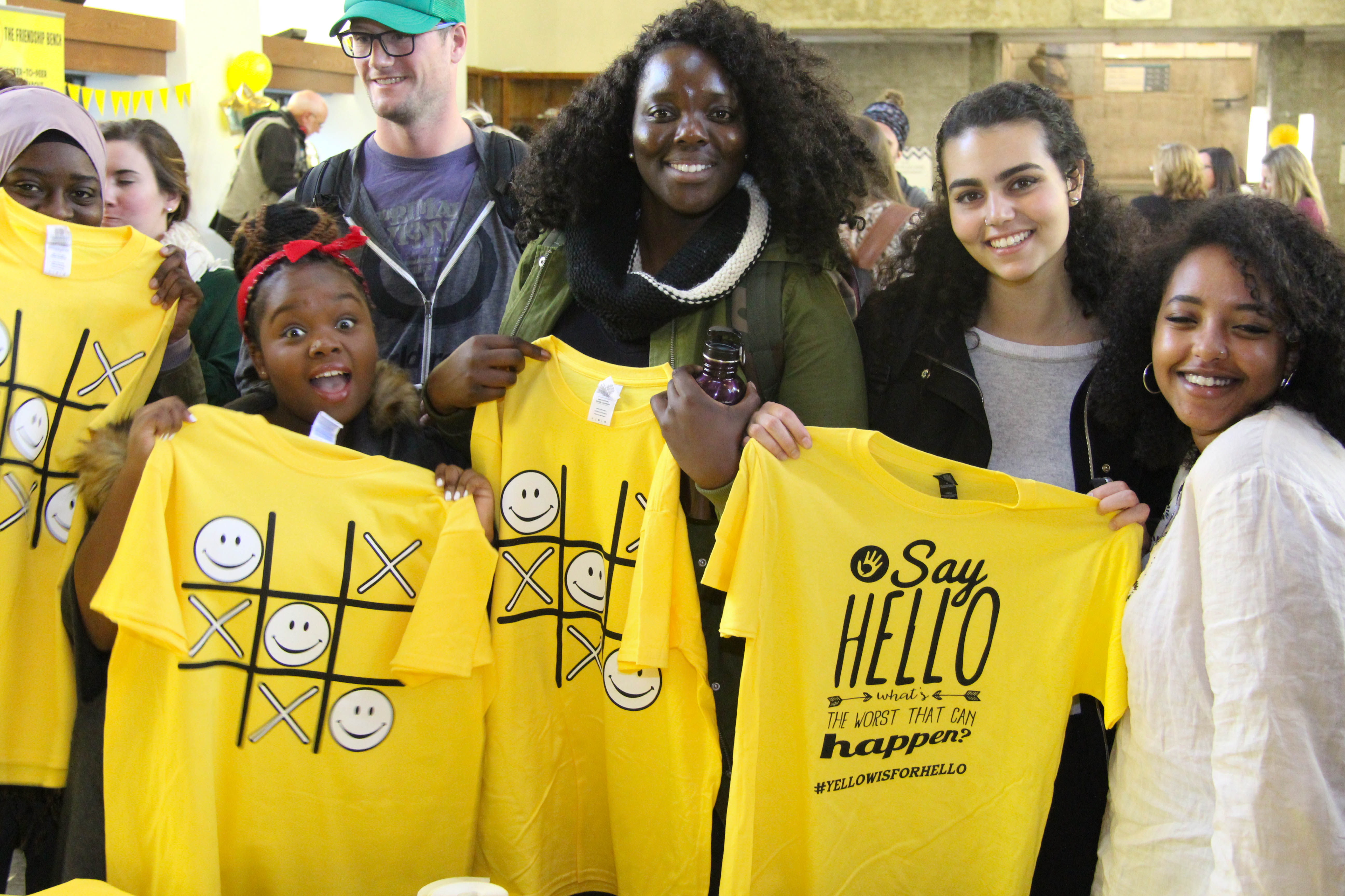 #YellowIsForHello The Friendship Bench Trent University 