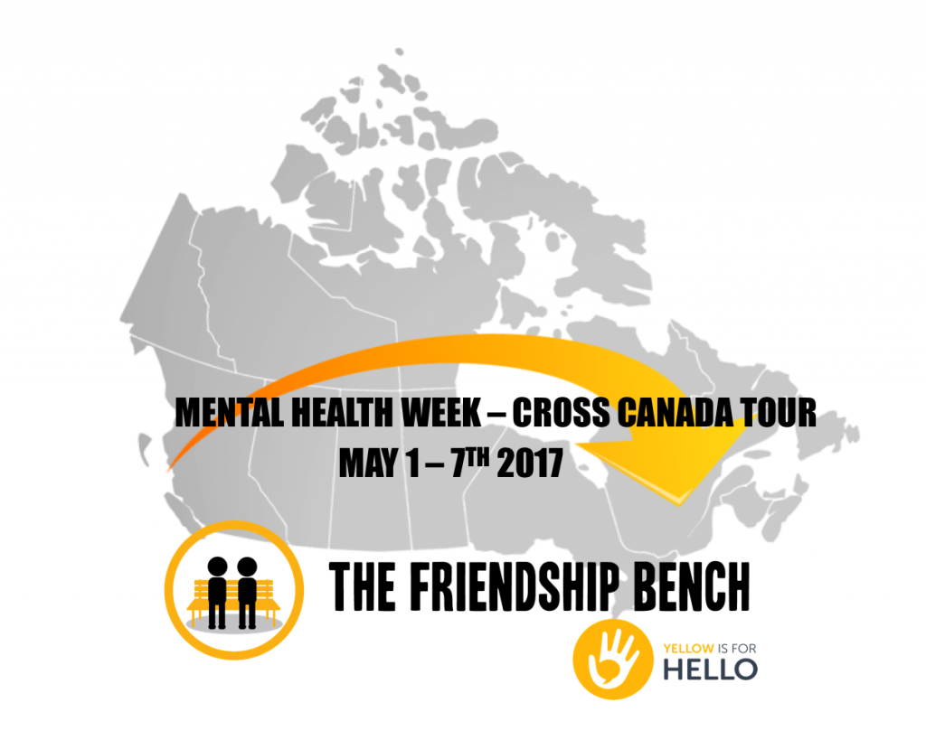 Cross Canada Tour For Mental Health Awareness The Friendship Bench